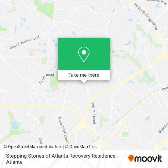 Stepping Stones of Atlanta Recovery Residence map