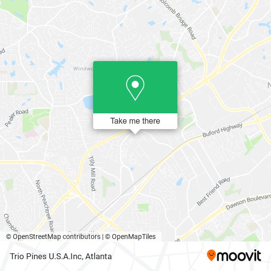 Mapa de Trio Pines U.S.A.Inc