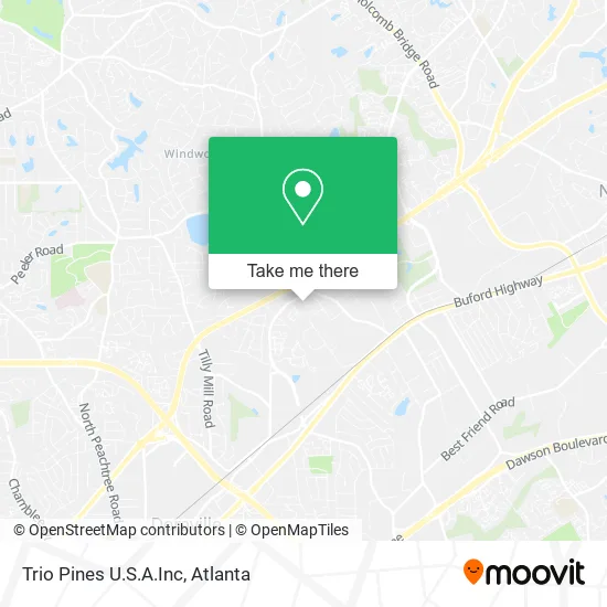 Trio Pines U.S.A.Inc map