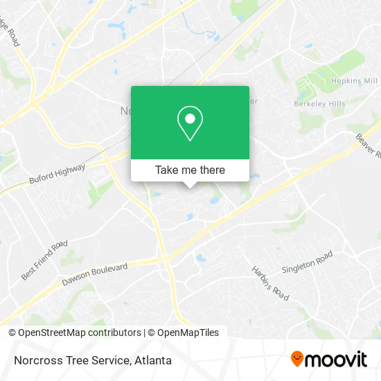 Norcross Tree Service map