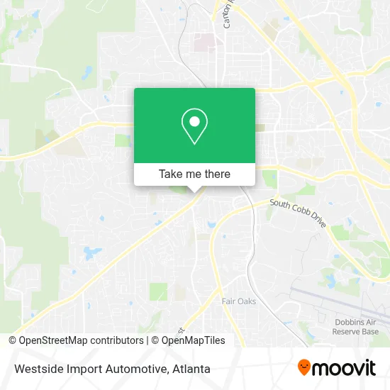 Westside Import Automotive map