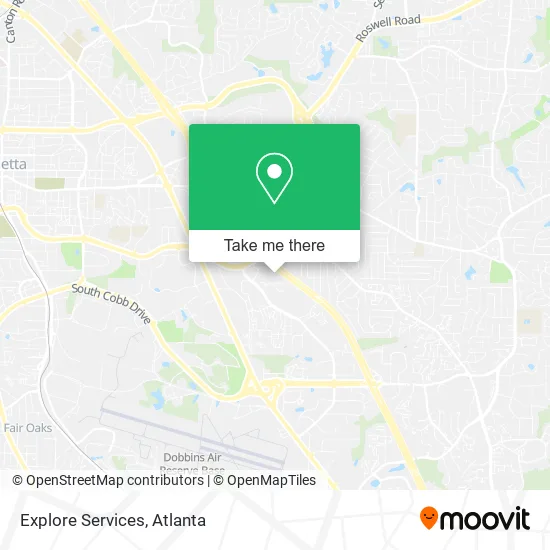 Mapa de Explore Services