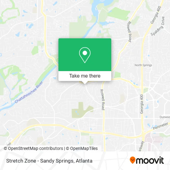 Stretch Zone - Sandy Springs map