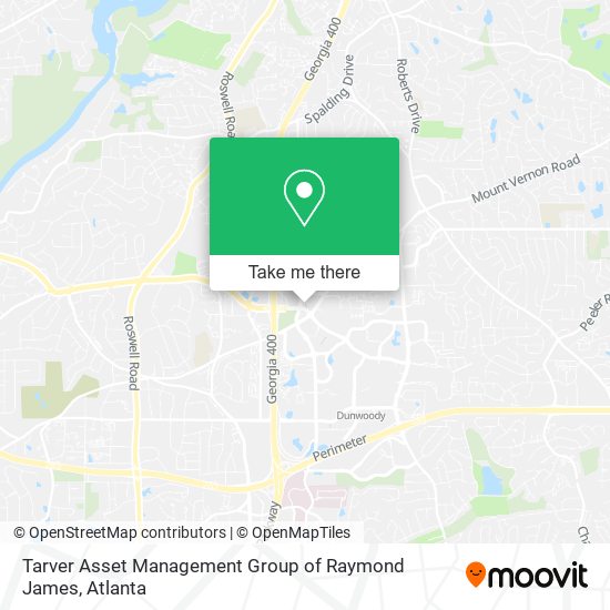 Mapa de Tarver Asset Management Group of Raymond James