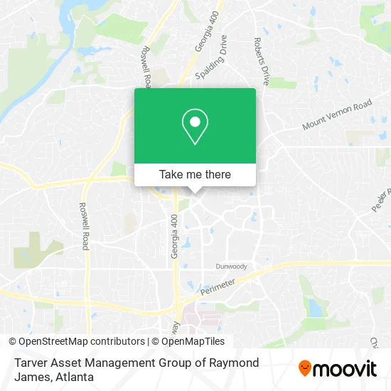 Tarver Asset Management Group of Raymond James map