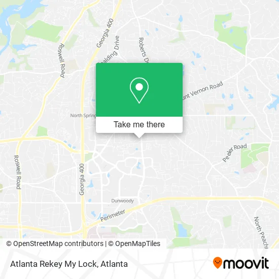 Atlanta Rekey My Lock map