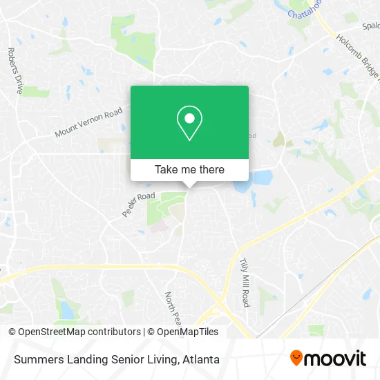 Summers Landing Senior Living map