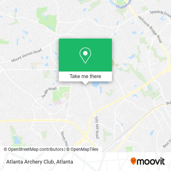 Atlanta Archery Club map