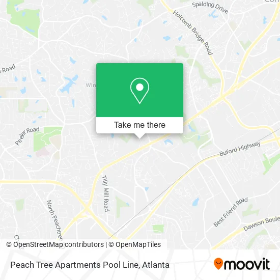 Peach Tree Apartments Pool Line map