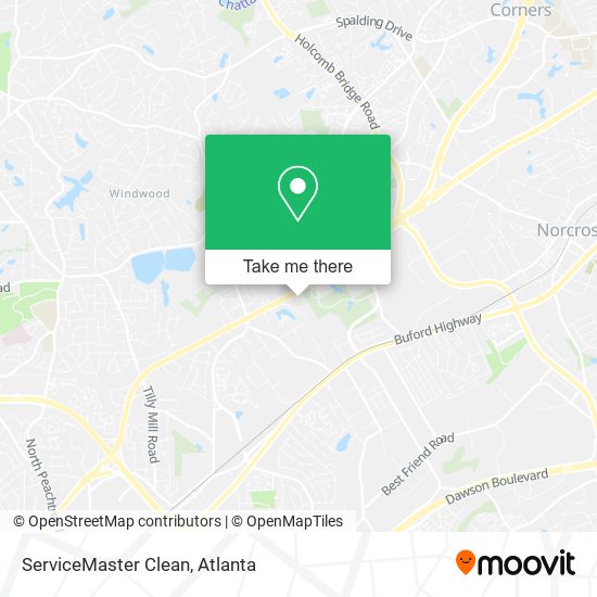 Mapa de ServiceMaster Clean