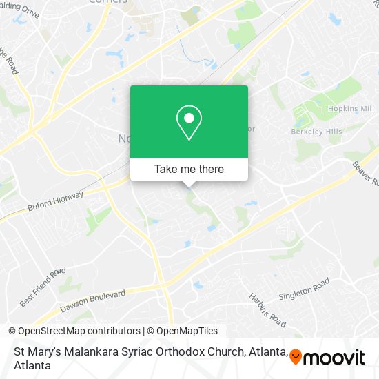 St Mary's Malankara Syriac Orthodox Church, Atlanta map