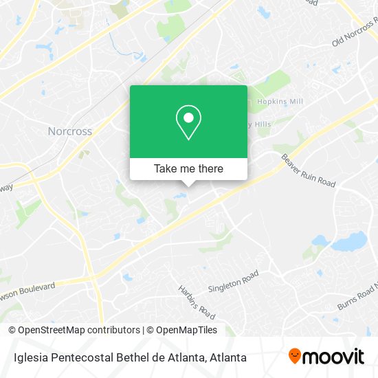 Iglesia Pentecostal Bethel de Atlanta map