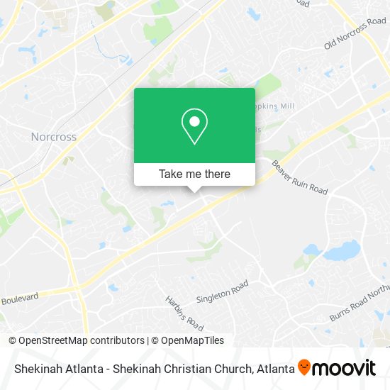 Mapa de Shekinah Atlanta - Shekinah Christian Church