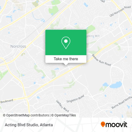 Acting Blvd Studio map