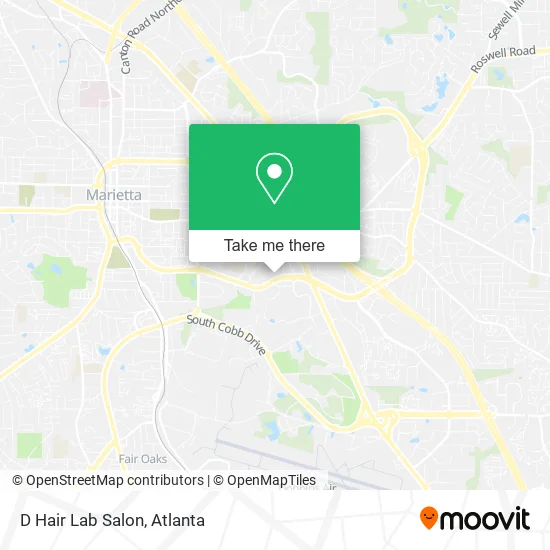 Mapa de D Hair Lab Salon