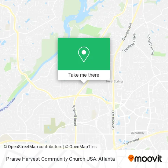 Praise Harvest Community Church USA map