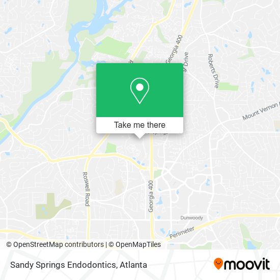 Sandy Springs Endodontics map