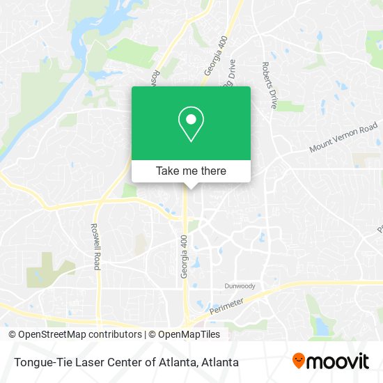Tongue-Tie Laser Center of Atlanta map