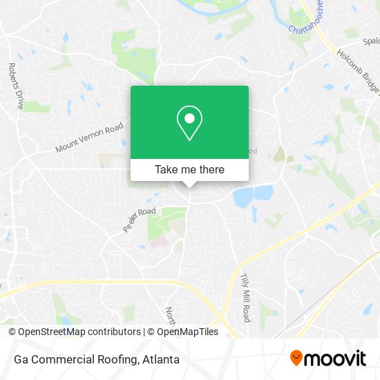 Ga Commercial Roofing map