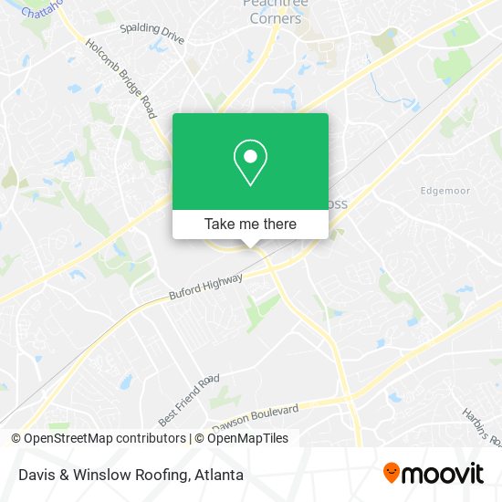 Davis & Winslow Roofing map