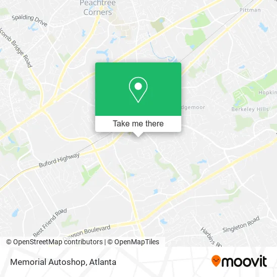 Memorial Autoshop map