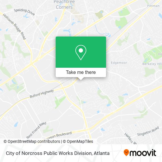 City of Norcross Public Works Division map