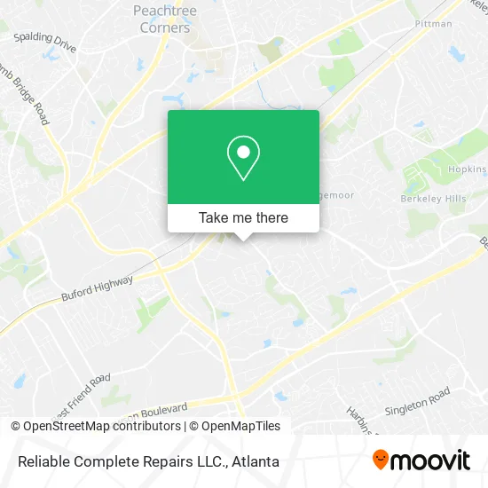 Reliable Complete Repairs LLC. map