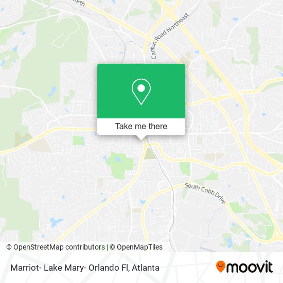 Marriot- Lake Mary- Orlando Fl map