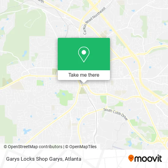 Garys Locks Shop Garys map