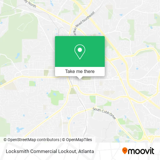 Locksmith Commercial Lockout map