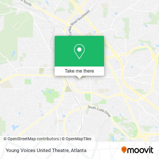 Young Voices United Theatre map
