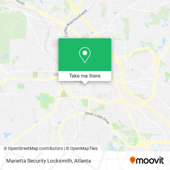 Marietta Security Locksmith map