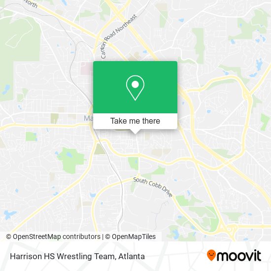 Harrison HS Wrestling Team map