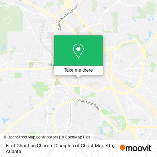 Mapa de First Christian Church: Disciples of Christ Marietta