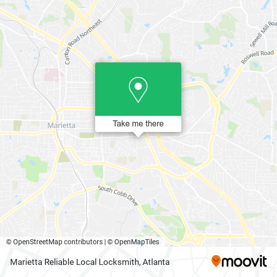 Mapa de Marietta Reliable Local Locksmith