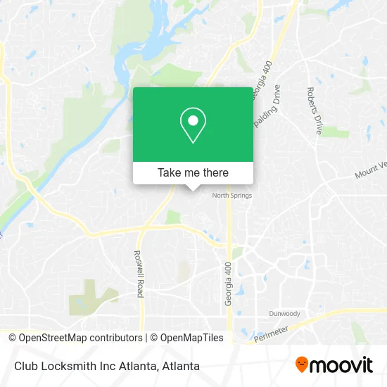Club Locksmith Inc Atlanta map