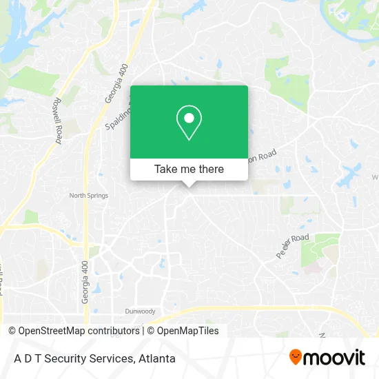 A D T Security Services map