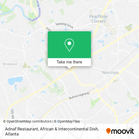 Mapa de Adnaf Restaurant, African & Intercontinental Dish
