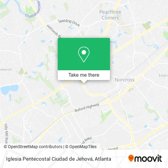 Mapa de Iglesia Pentecostal Ciudad de Jehová