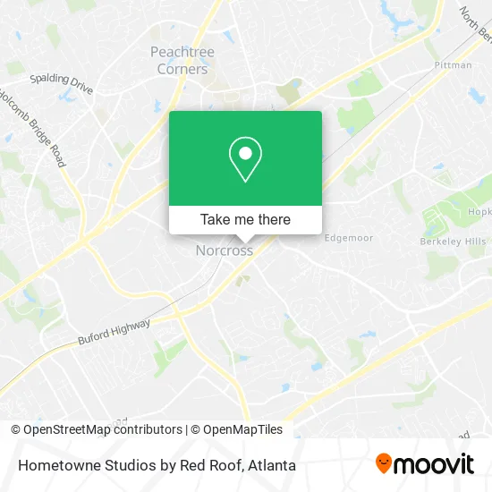 Hometowne Studios by Red Roof map