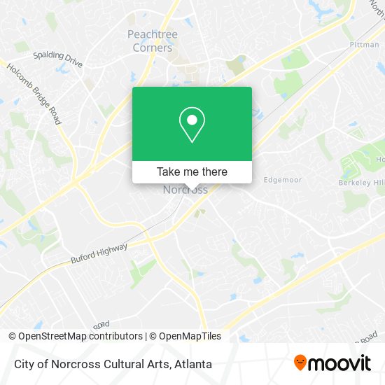 City of Norcross Cultural Arts map