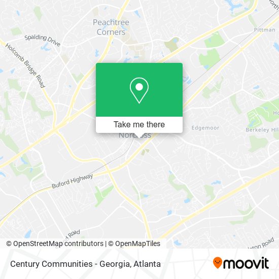Century Communities - Georgia map