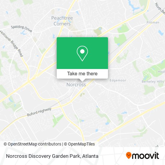 Norcross Discovery Garden Park map