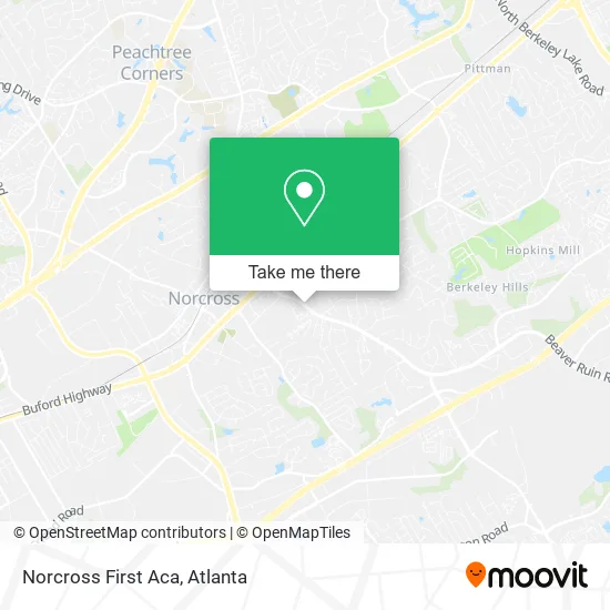 Norcross First Aca map