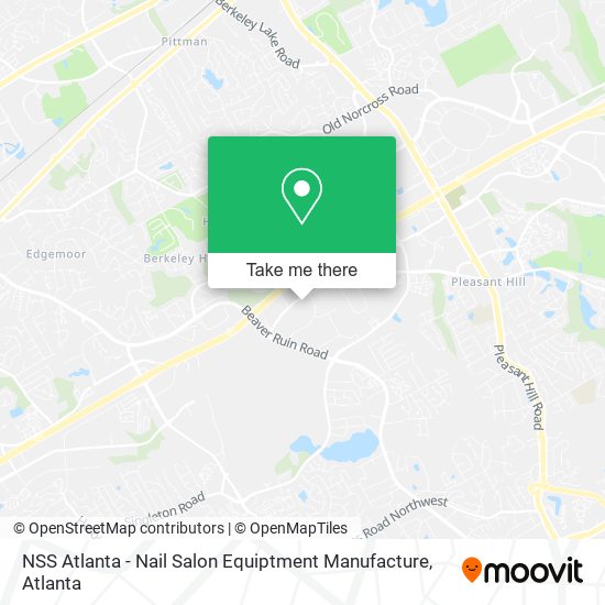 Mapa de NSS Atlanta - Nail Salon Equiptment Manufacture