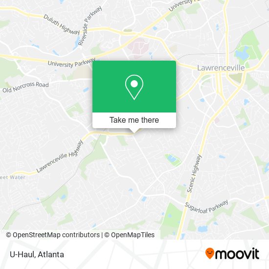 U-Haul map