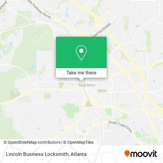 Lincoln Business Locksmith map