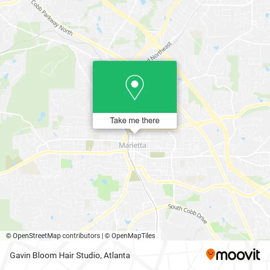Gavin Bloom Hair Studio map