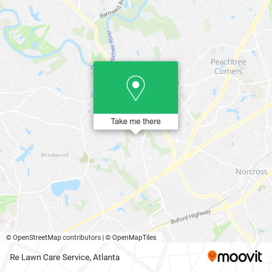 Re Lawn Care Service map