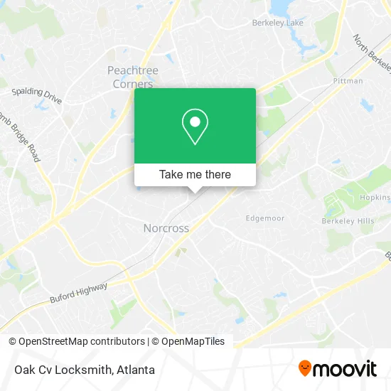 Oak Cv Locksmith map
